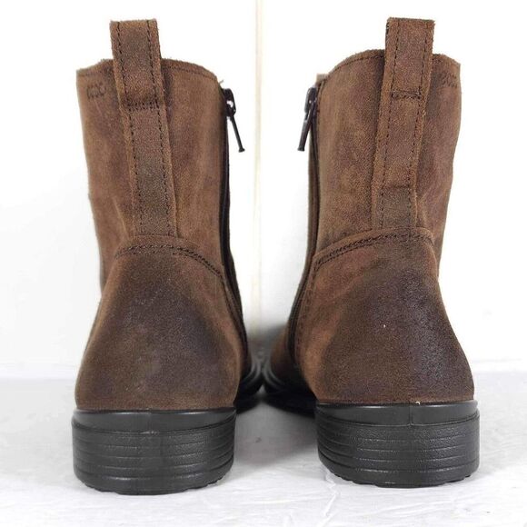 Ecco Women’s Touch 15 US 8 Brown Leather Side Zip Ankle Booties Boots - Picture 10 of 12